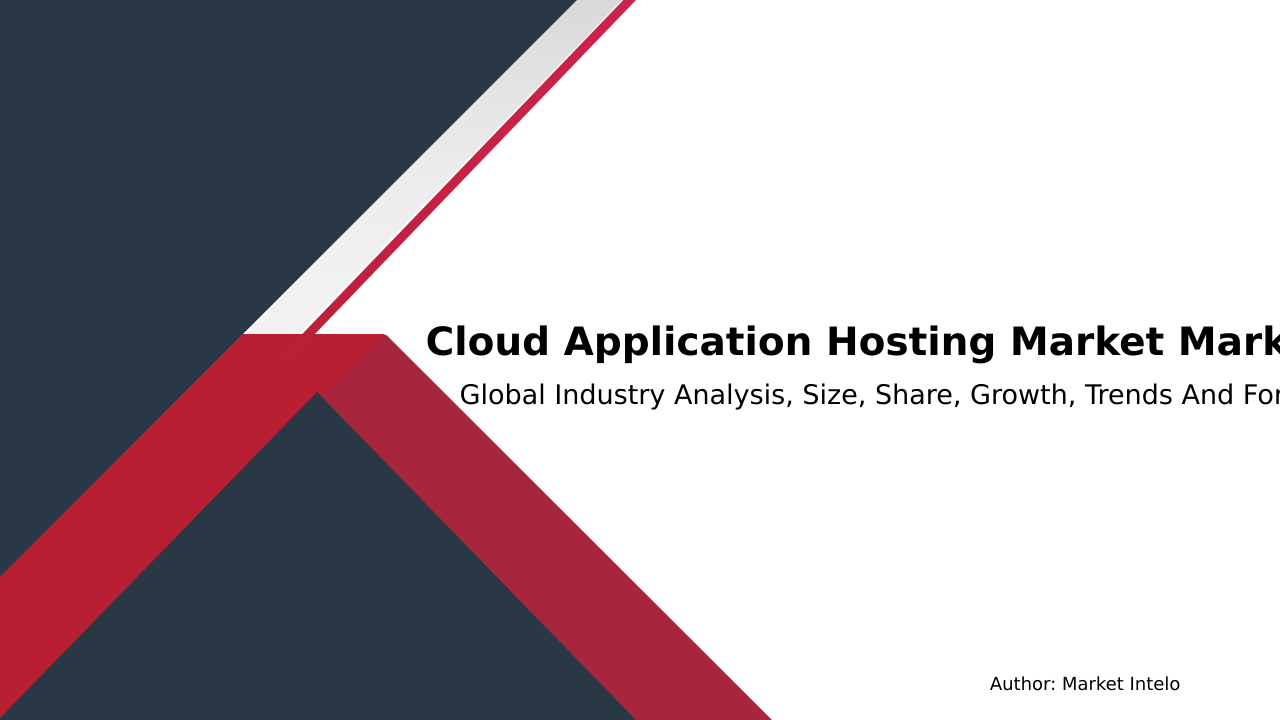 Cloud Application Hosting Market Research Report 2033